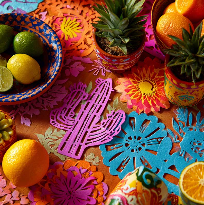 mexikanische dekoration, papier cut